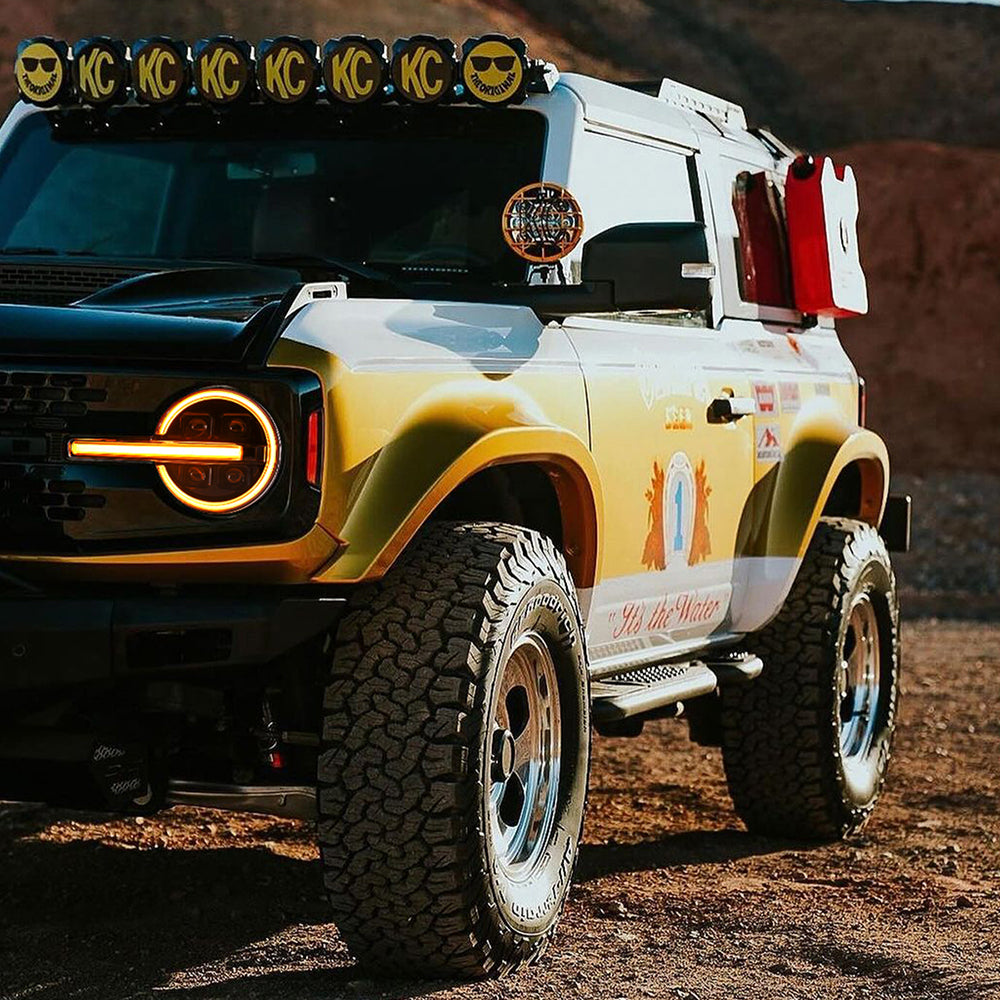 LED Headlights for 2021–2025 Ford Bronco 2/4-Door w/ Sequential Turn Signal & Start-Up DRL