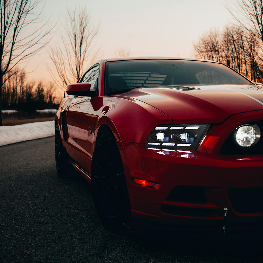 Premium Triple-Projector LED Headlights For 2010-2014 Ford Mustang | Plug & Play Upgrade | Dynamic Sequential Signals