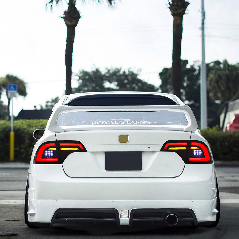 Honda Civic 8th Gen (2006-2011) LED Tail Light, Dynamic Running Light, Plug & Play Upgrade - Kuerled