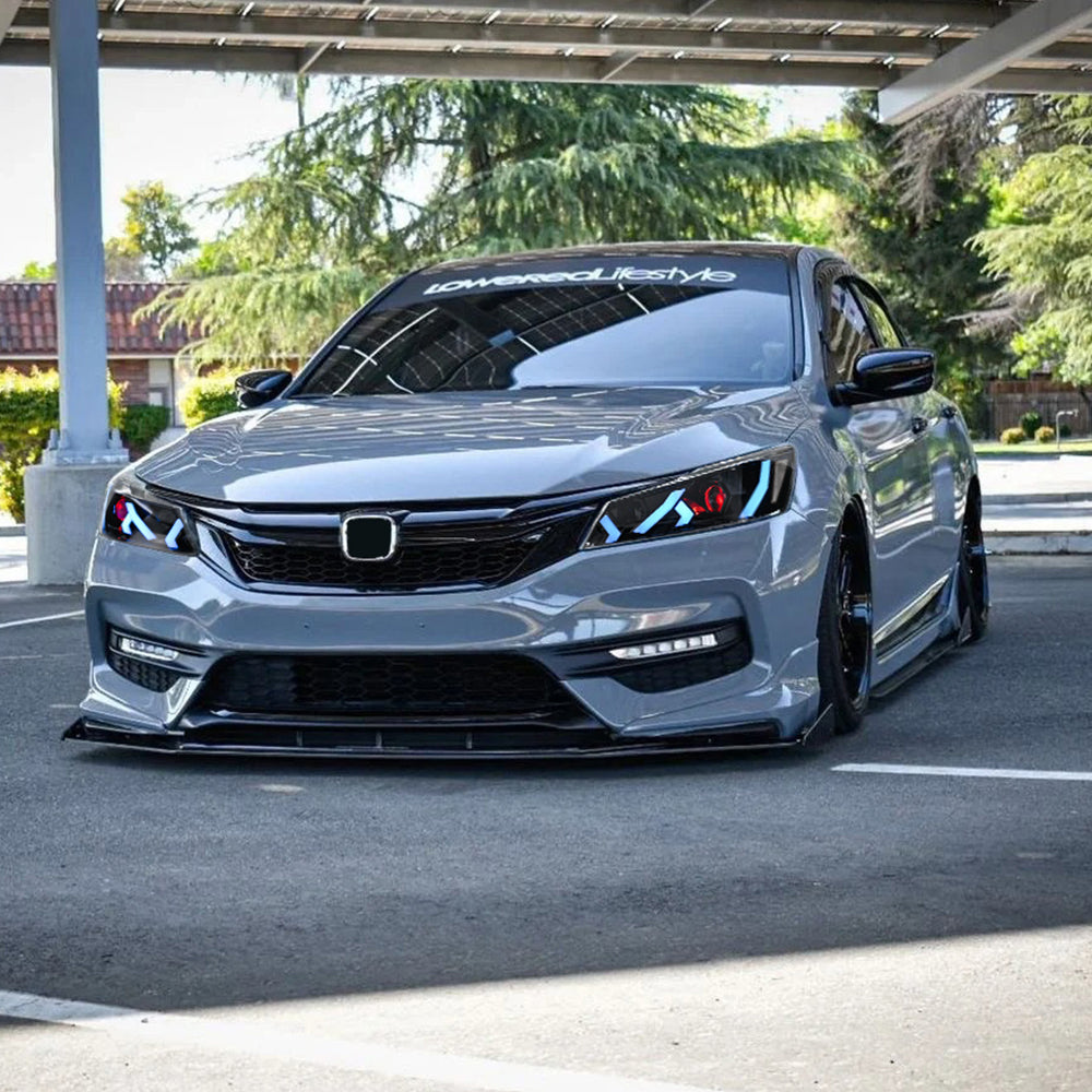 LED Headlight for 2016-2017 Accord 4door (Include Hybrid/LX/Touring Models),Easy Installation, Plug and Play with Devil Eye - Kuerled