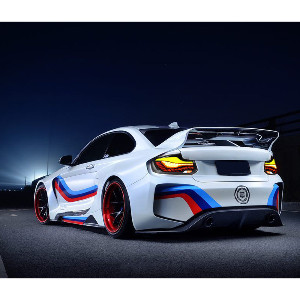 LED Tail Lights For BMW 2-Series & M2 V2 F22|F23|F87 GTS style OLED sequential Tail Lights - KuerLED