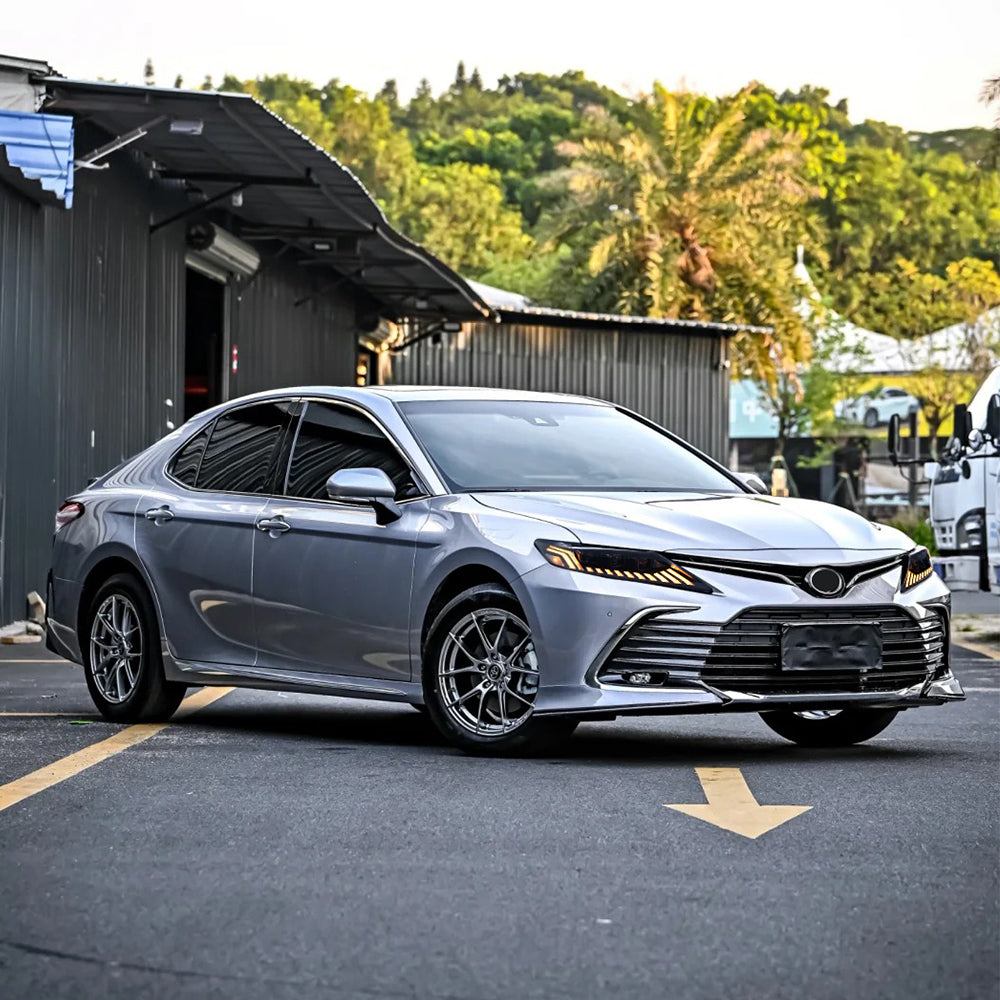 2018-2024 Toyota Camry LE/SE/XLE/XSE/TRD LED Headlights Assembly, Audi Style with Sequence Animation