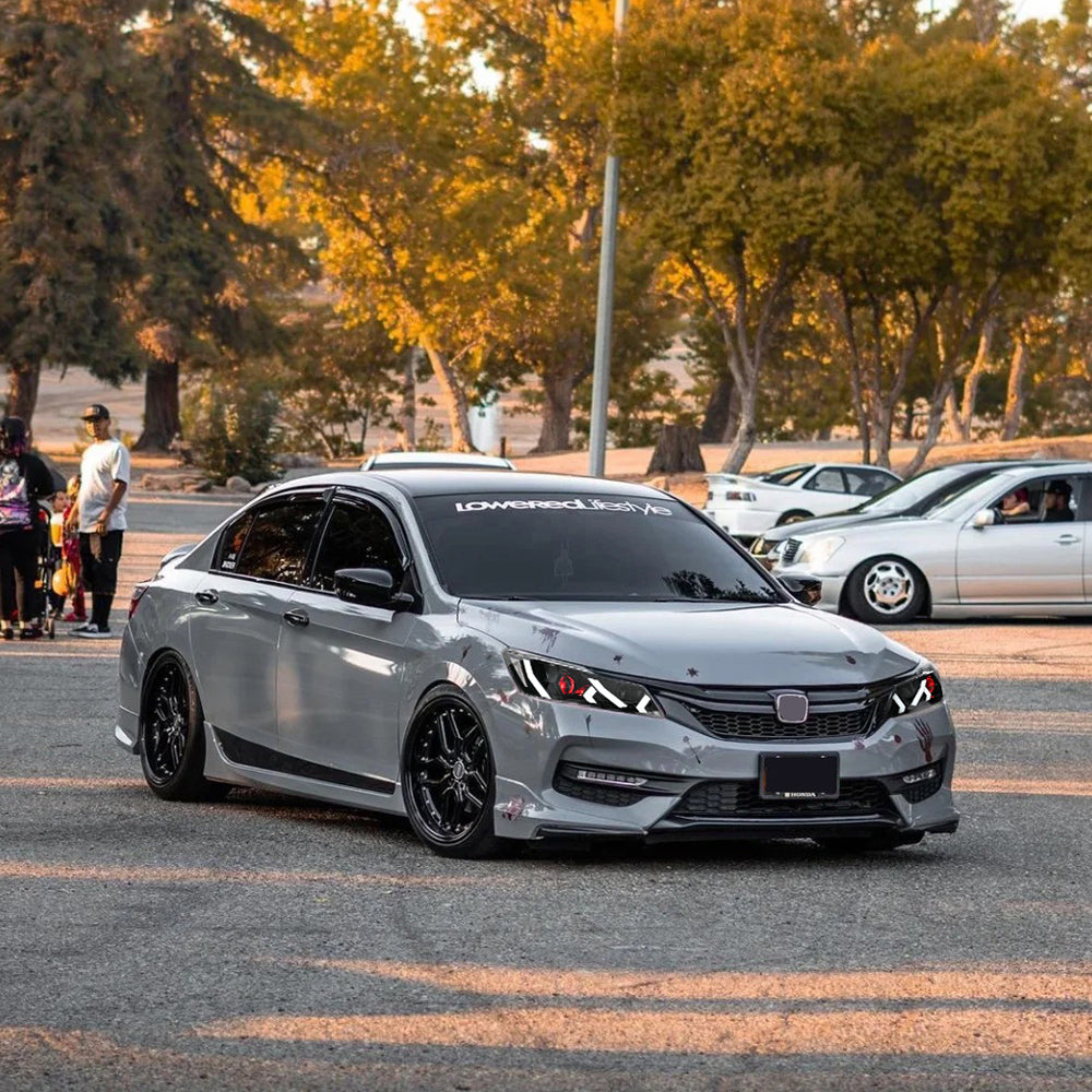 LED Headlight for 2016-2017 Accord 4door (Include Hybrid/LX/Touring Models),Easy Installation, Plug and Play with Devil Eye - Kuerled