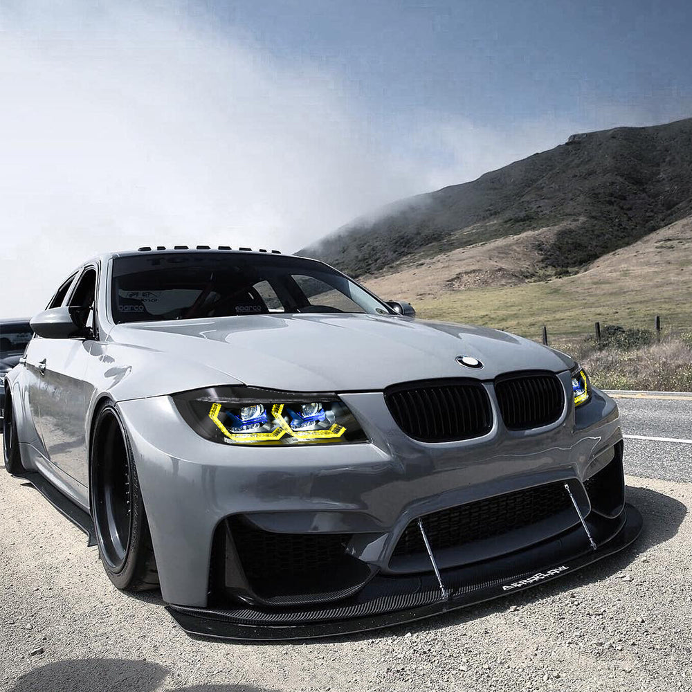 BMW 3-Series LED Headlights (2005-2012 E90/E91), Fits 320i/323i/325/328i/330/335 Halogen/Xenon - Kuerled