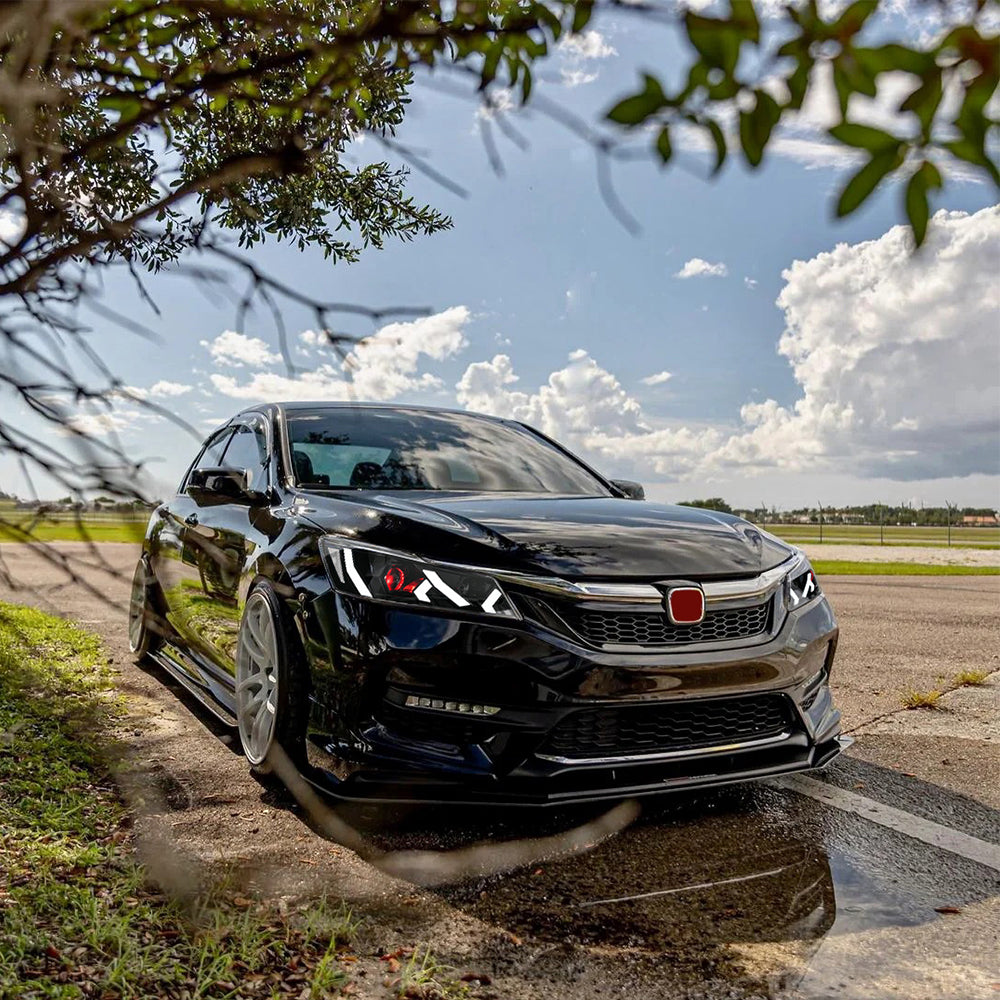 LED Headlight for 2016-2017 Accord 4door (Include Hybrid/LX/Touring Models),Easy Installation, Plug and Play with Devil Eye - Kuerled