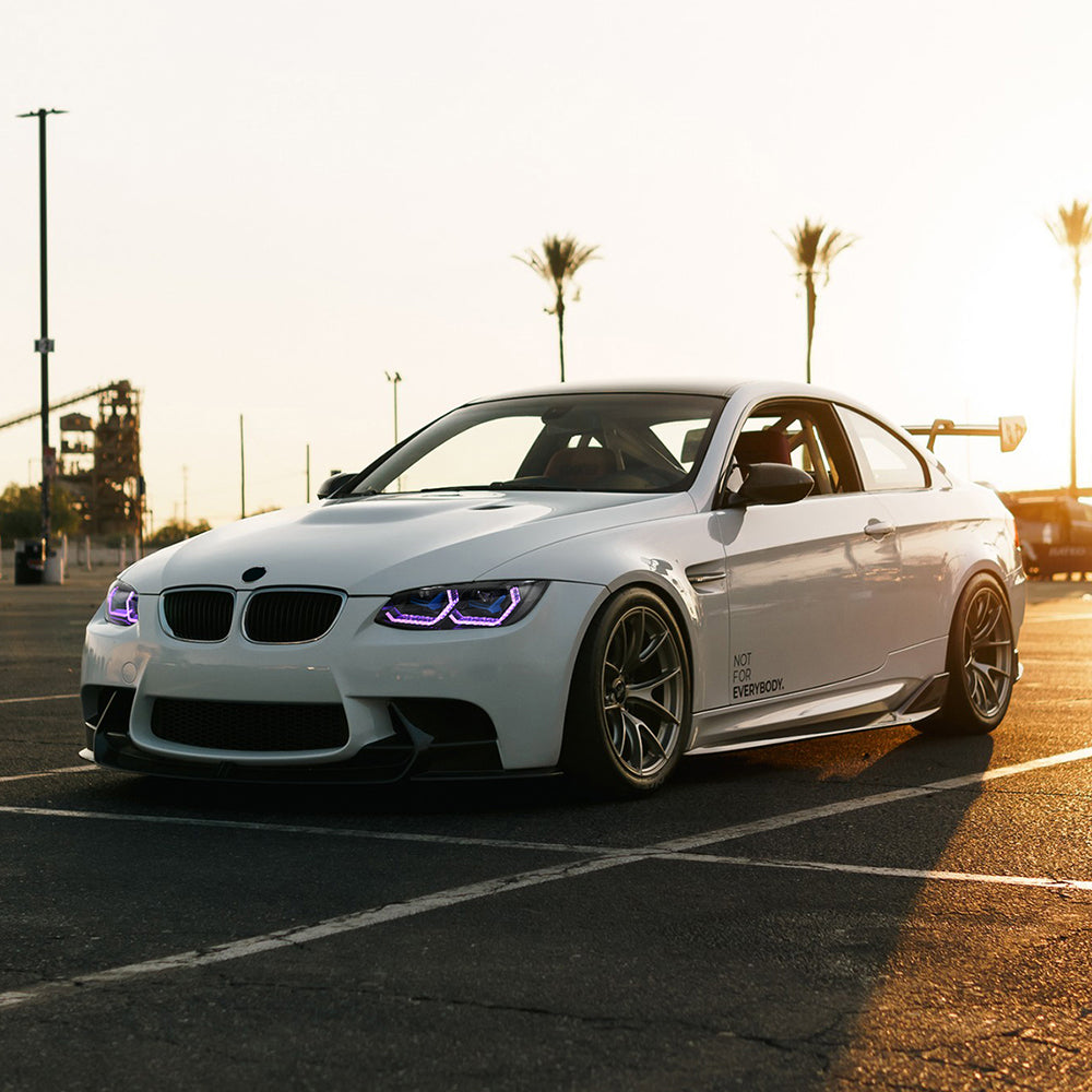 BMW 3-Series RGB LED Headlights (2007-2010 E92/E93/Coupe), Fits 325i/328i/335i, Plug and Play, Easy Installation - Kuerled