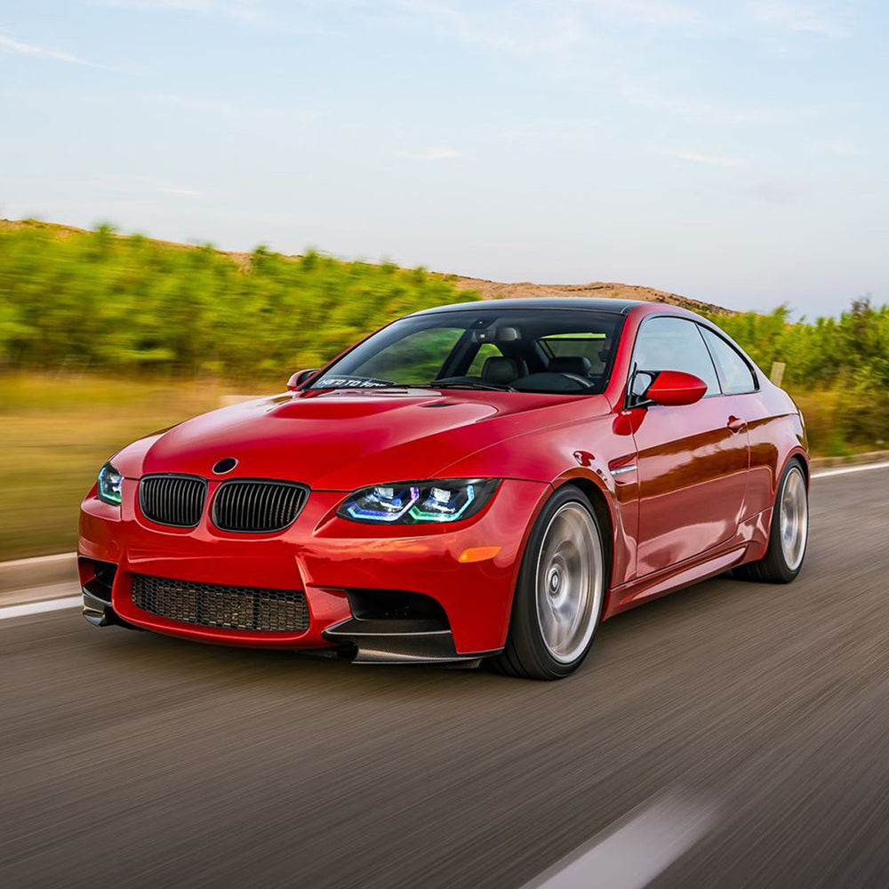 BMW 3-Series RGB LED Headlights (2007-2010 E92/E93/Coupe), Fits 325i/328i/335i, Plug and Play, Easy Installation - Kuerled