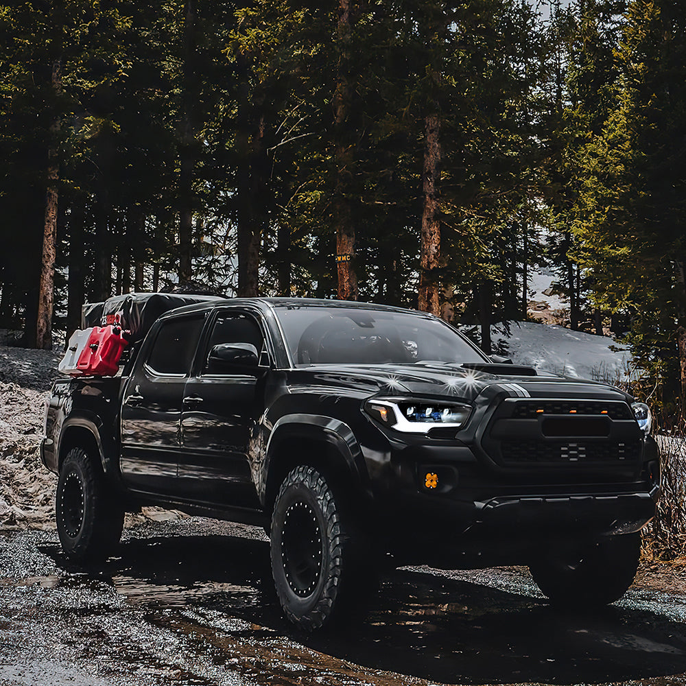 2016-2022 Toyota Tacoma LED Headlights, DOT Approved, Plug & Play Install - Kuerled