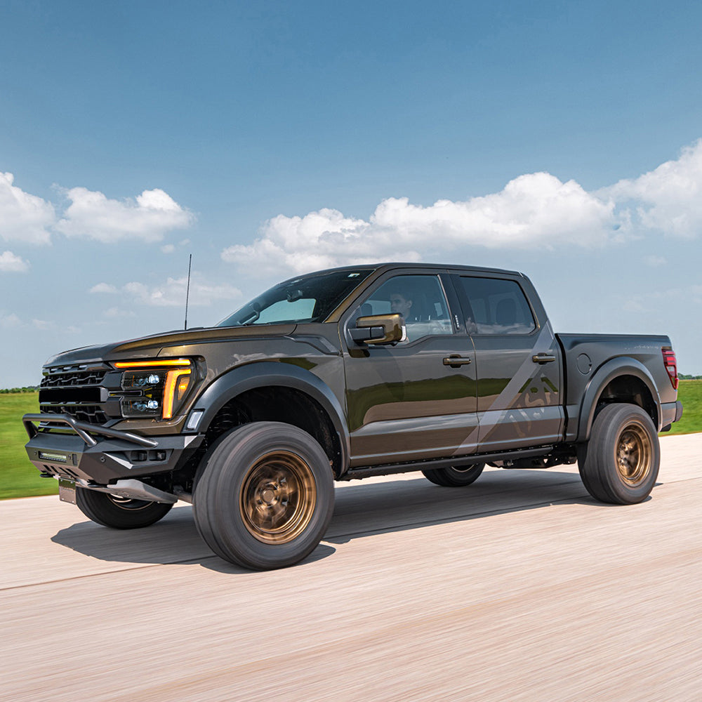 Full LED Headlights Pair for 2024 – 2025 Ford F-150, With DRL, Plug & Play, Only for Lariat/King Ranch/Platinum/Raptor - Kuerled