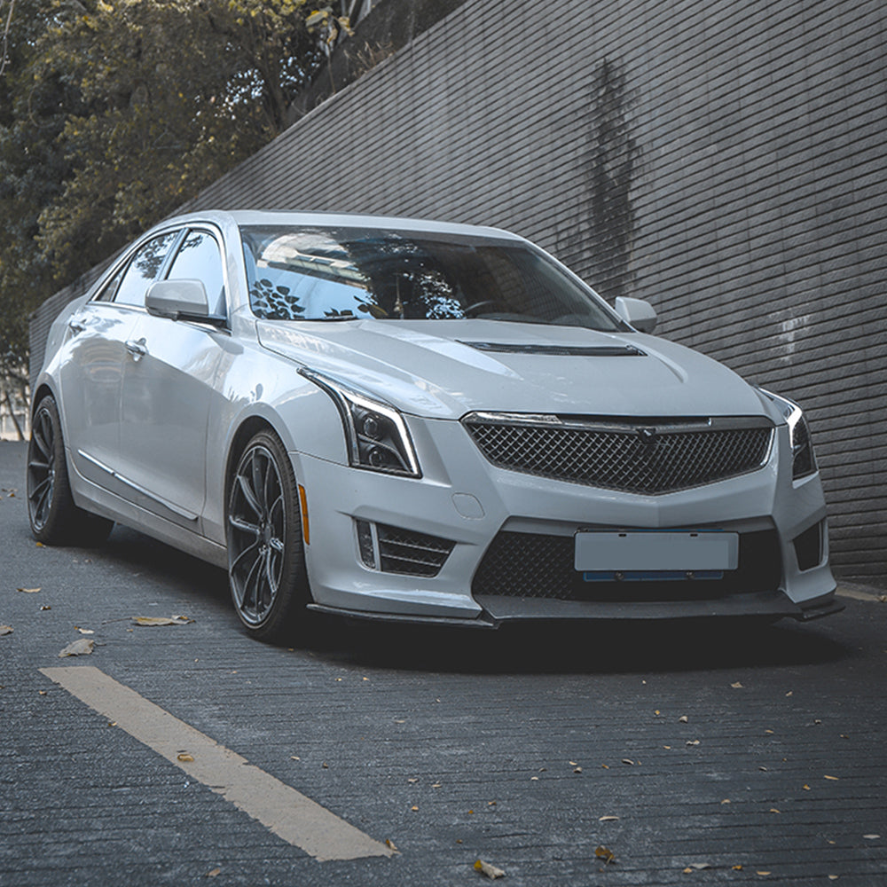 Pair Halogen Headlight Assemblies For 2013-2018 Cadillac ATS – Left & Right, Clear Projector