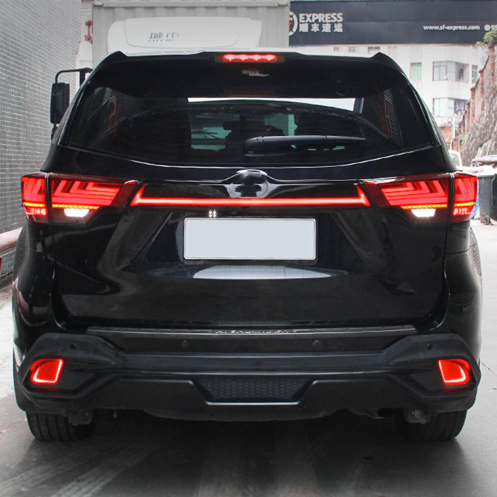 For 2014-2019 Toyota Highlander Led Tail Lights (Smoked/Red) - KuerLED
