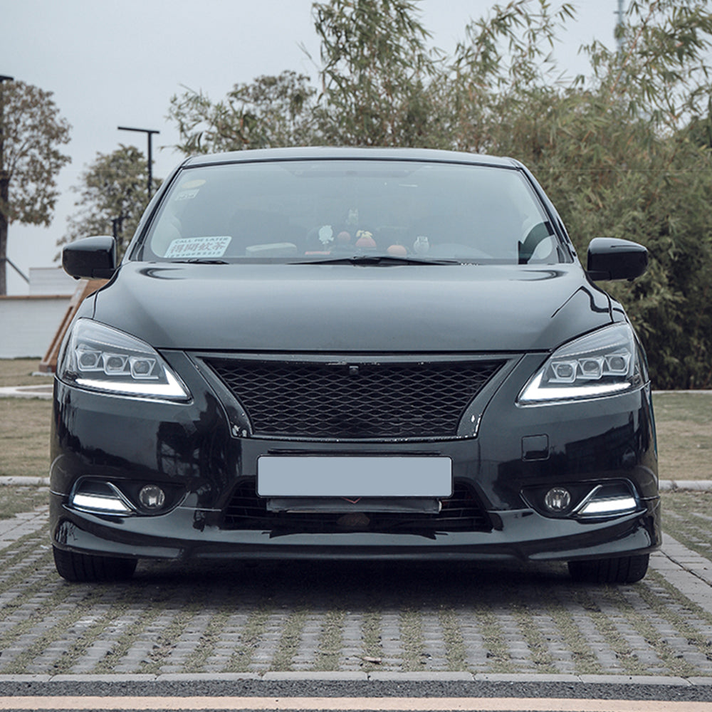 For 2015-2017 Nissan sylphy Led headlight assembly with LED daytime running lights (a touch of blue running steering) - KuerLED