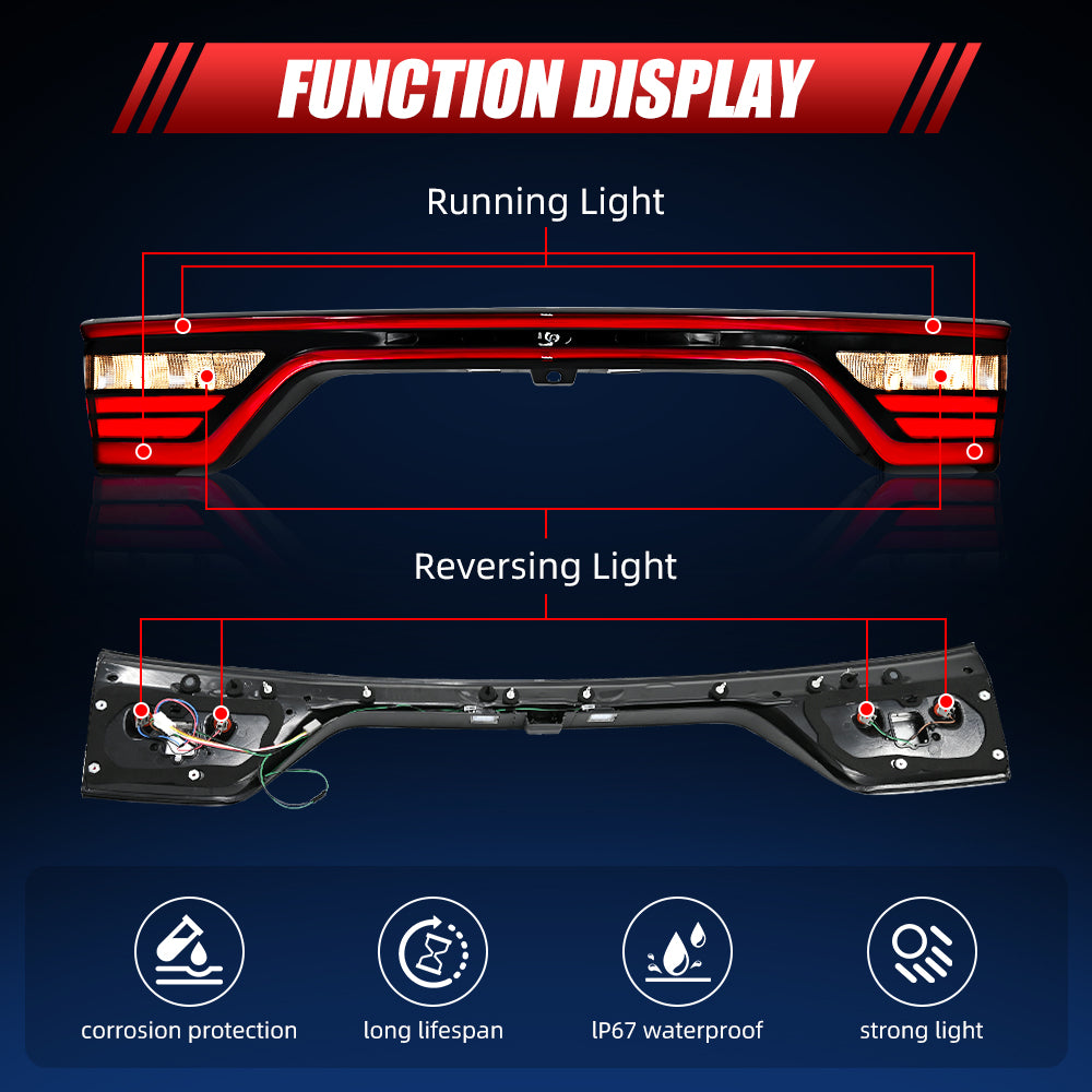 Dodge Durango 2014-2022 LED Liftgate Tail Light – Compatible with OEM Camera Hole