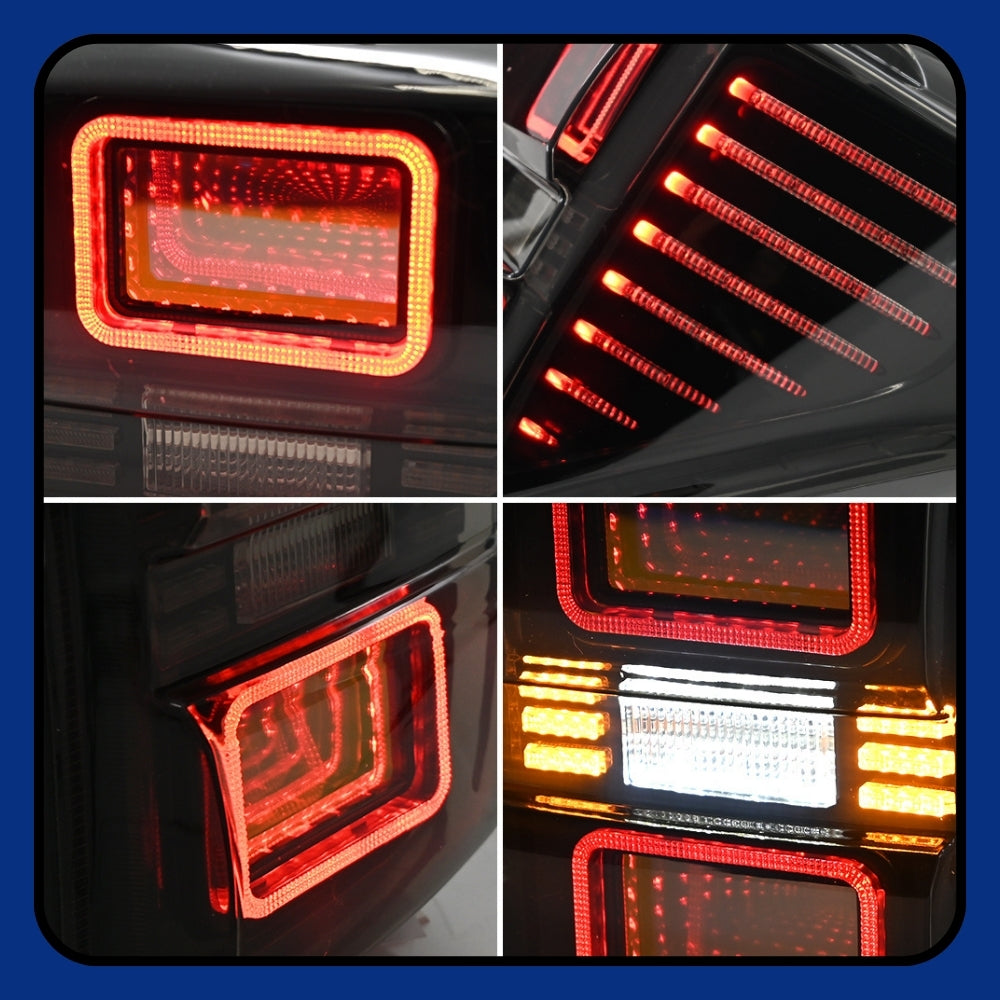 LED Tail Lights for Toyota 4Runner 2010-2023 - 3D Animated DRL & Sequential Signals - Kuerled