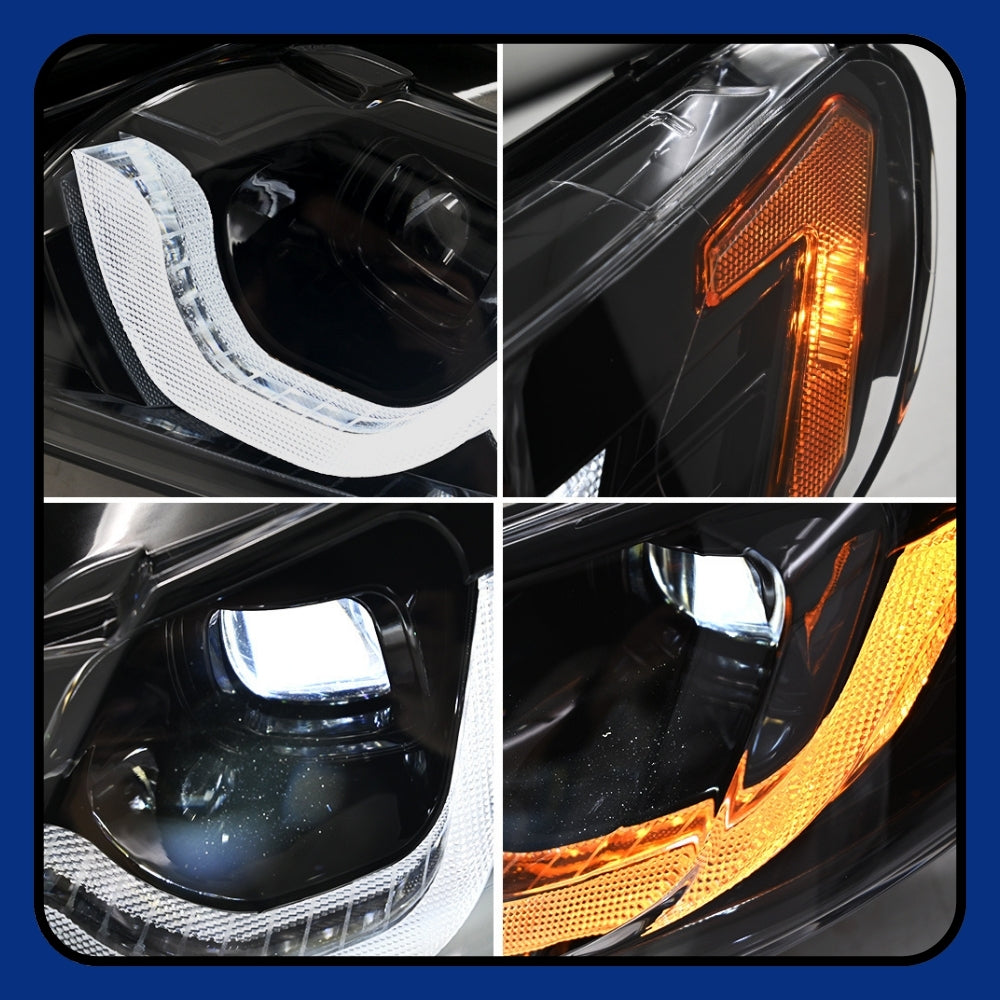 NEW LED Headlights for Honda Civic 4Dr 8Th Gen Sedan (2006-2011), Plug & Play Upgrade - Kuerled