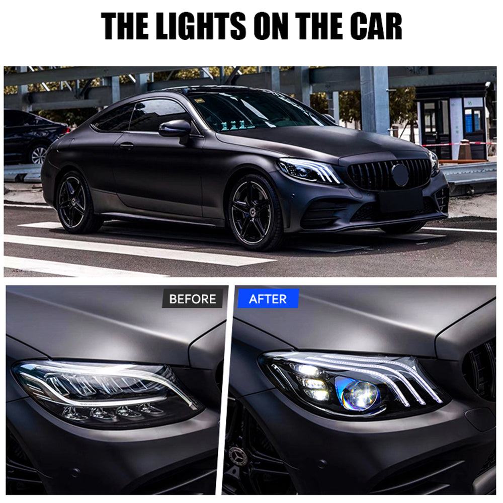 For 2015-2021 Mercedes-Benz W205 C180 C200 C260 Led Headlights Assembly and Maybach Exelero same model - KuerLED