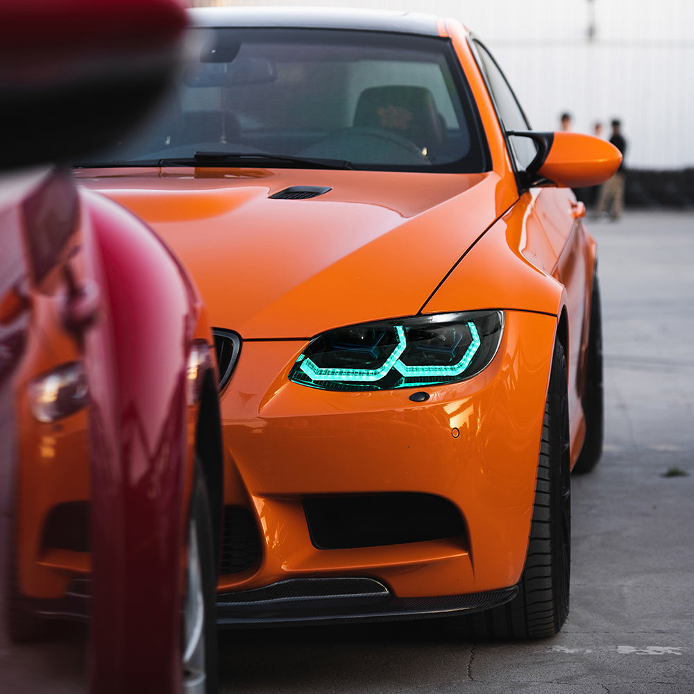 BMW 3-Series RGB LED Headlights (2007-2010 E92/E93/Coupe), Fits 325i/328i/335i, Plug and Play, Easy Installation - Kuerled