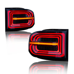 KuerLED Smoked Tail Lights For 2007-2014 Toyota FJ Cruiser Rear Lamps Assembly - KuerLED