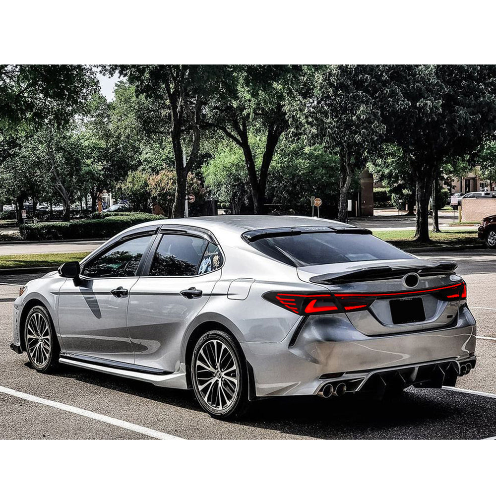 New Style Smoked/RGB LED Tail Lights for 2018–2024 Toyota Camry w/ Start-Up Animation – Sequential Rear Lights Replacement - Kuerled