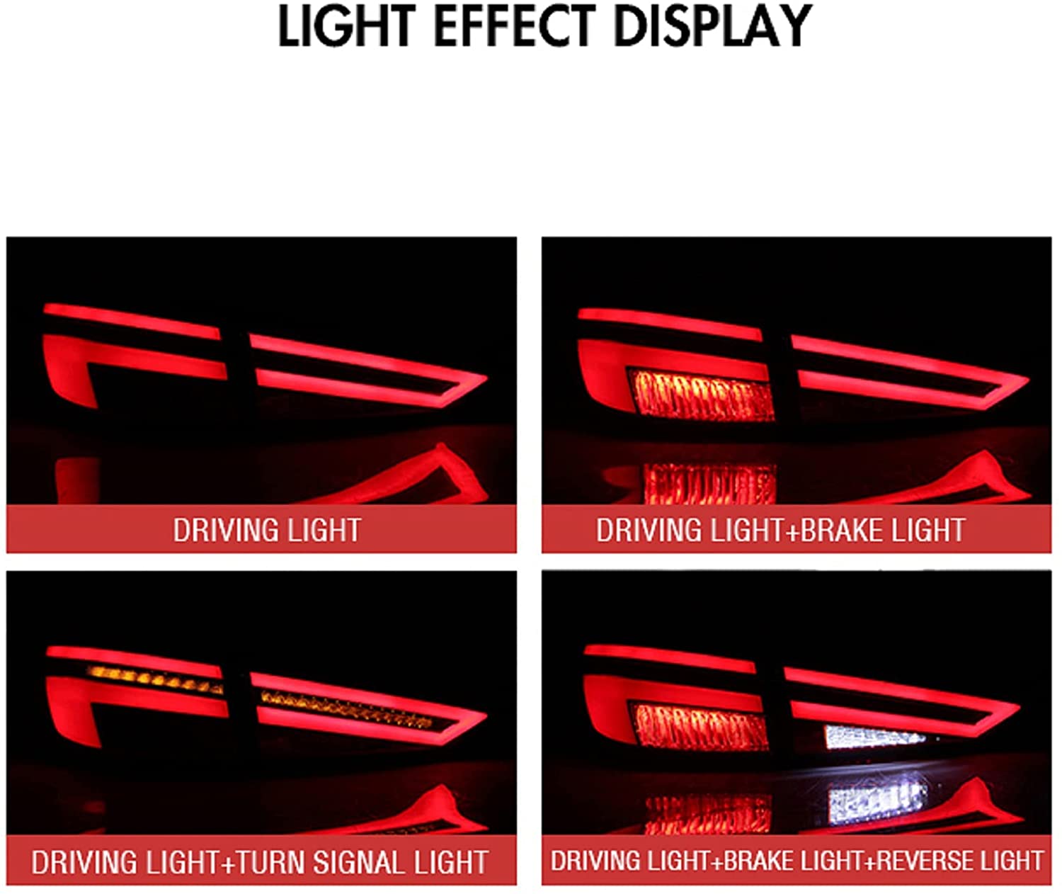 For 2014-2018 Mazda 3 Axela Led Tail Lights,Start Animation Continuous Indicator lights rear Lights Assembly - KuerLED