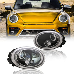 KuerLED LED Headlight for 2012-2019 Volkswagen VW Beetle Start-up Animation Sequential Indicator Front Lamps Assembly - KuerLED