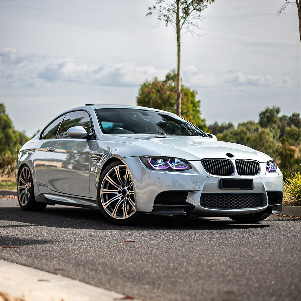 BMW 3-Series RGB LED Headlights (2007-2010 E92/E93/Coupe), Fits 325i/328i/335i, Plug and Play, Easy Installation - Kuerled