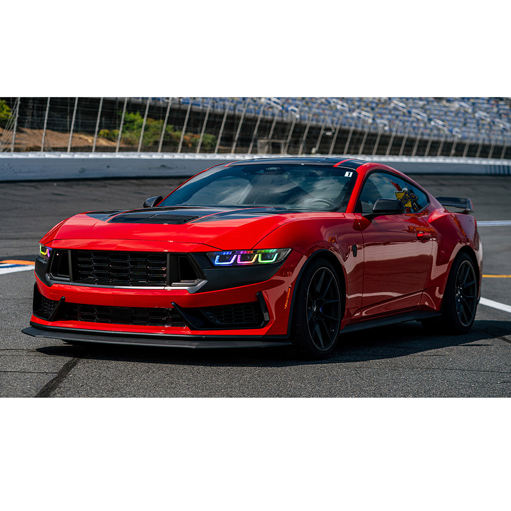 RGB LED Headlight with Triple Projector for 2024–2025 Ford Mustang EcoBoost / GT | Dynamic Animation & App Control