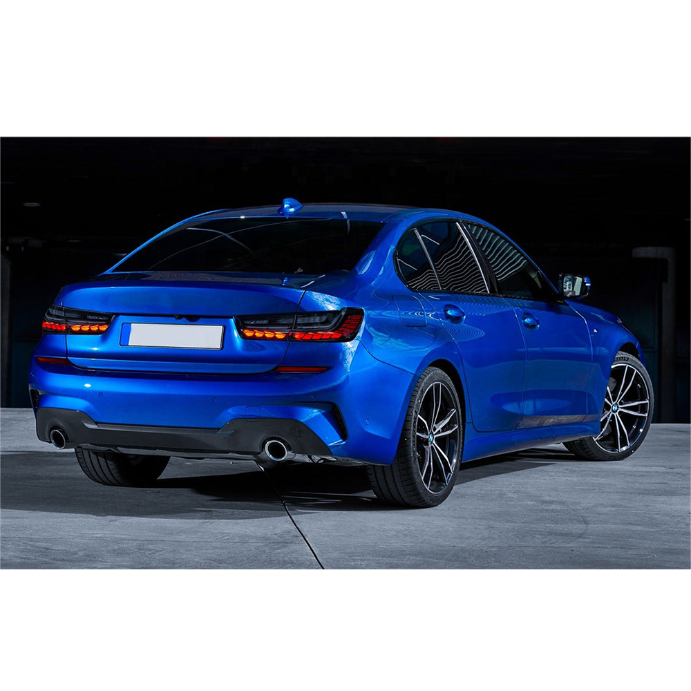 BMW 3 Series G20 G80 M3 (2019-2021) LED Dragon Scale Tail Lights - Dynamic Animation