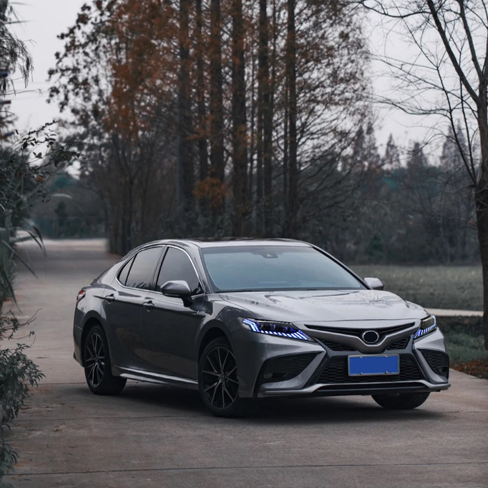 2018-2024 Toyota Camry LE/SE/XLE/XSE/TRD RGB LED Headlights Assembly, Audi Style with Sequence Animation