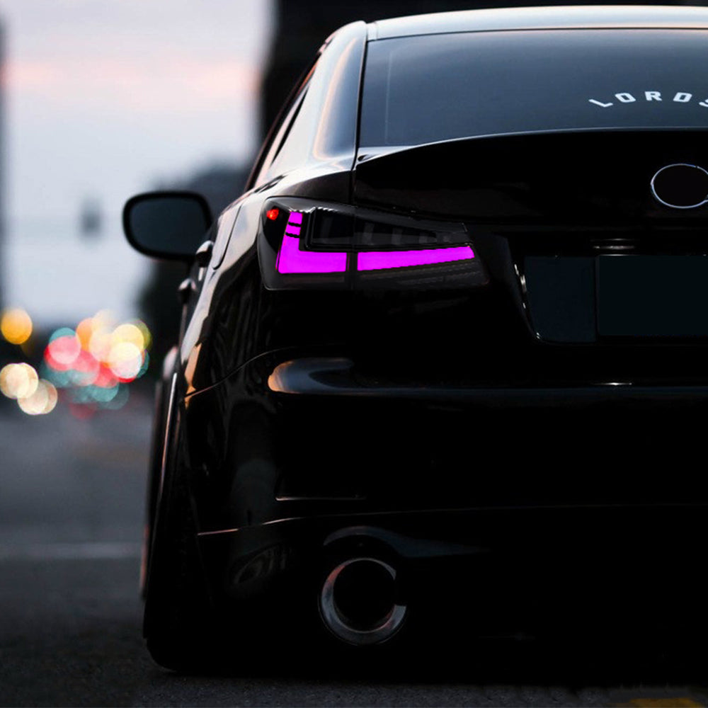 RGB Tail Light for 2006-2012 Lexus IS250/IS350/ISF, LED Sequential Signal Light - Kuerled