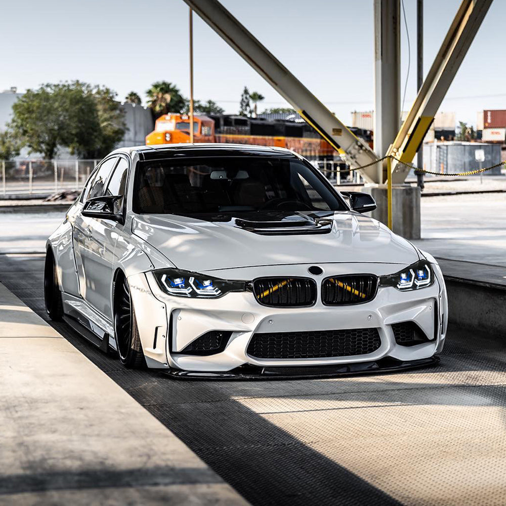 BMW 3-Series (2013-2018 F30/F31 328i/335i) LED Headlight Assembly, Dual-Color-DRL, Premium Projector Upgrade - Kuerled