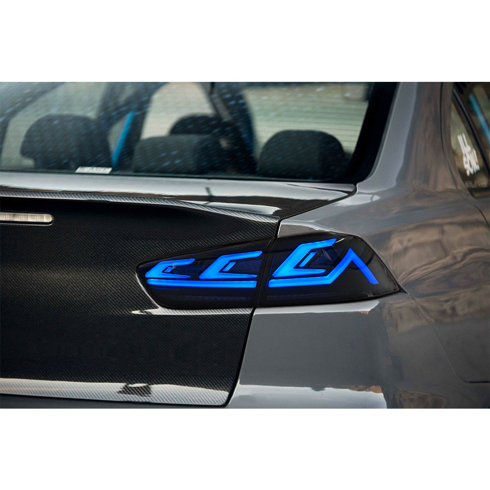 RGB LED Tail Lights for 2008–2017 Mitsubishi Lancer & EVO X – Sequential Rear Lamps with Startup Animation