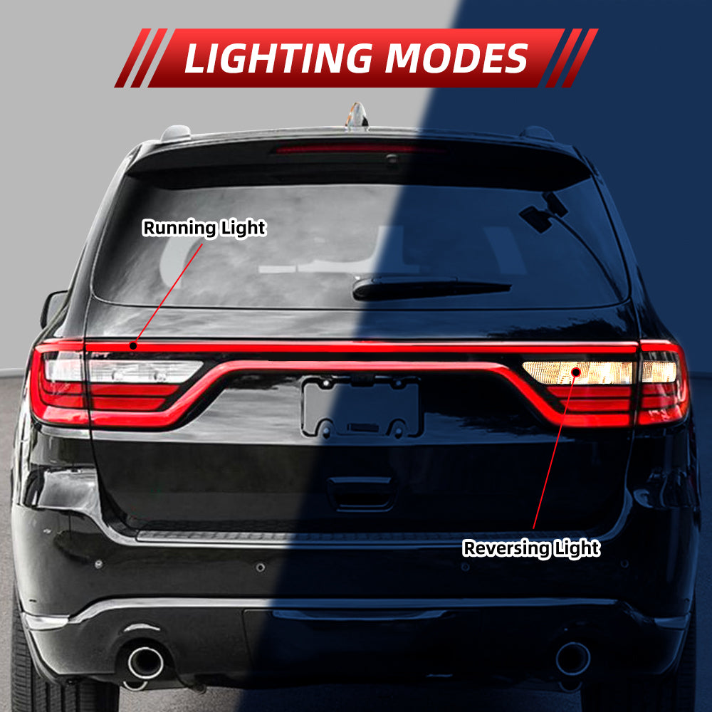 Dodge Durango 2014-2022 LED Liftgate Tail Light – Compatible with OEM Camera Hole