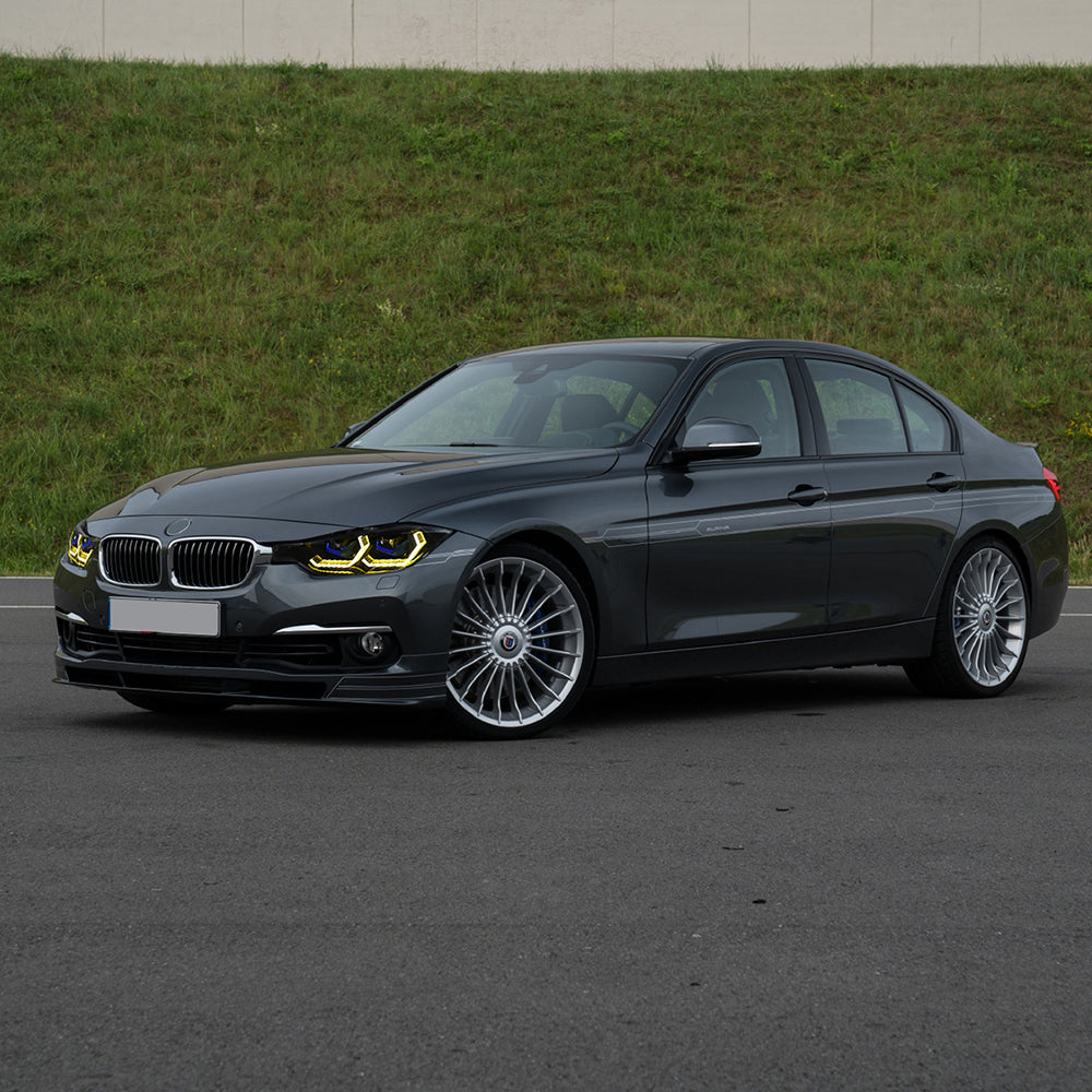 BMW 3-Series (2013-2018 F30/F31 328i/335i) LED Headlight Assembly, Dual-Color-DRL, Premium Projector Upgrade - Kuerled