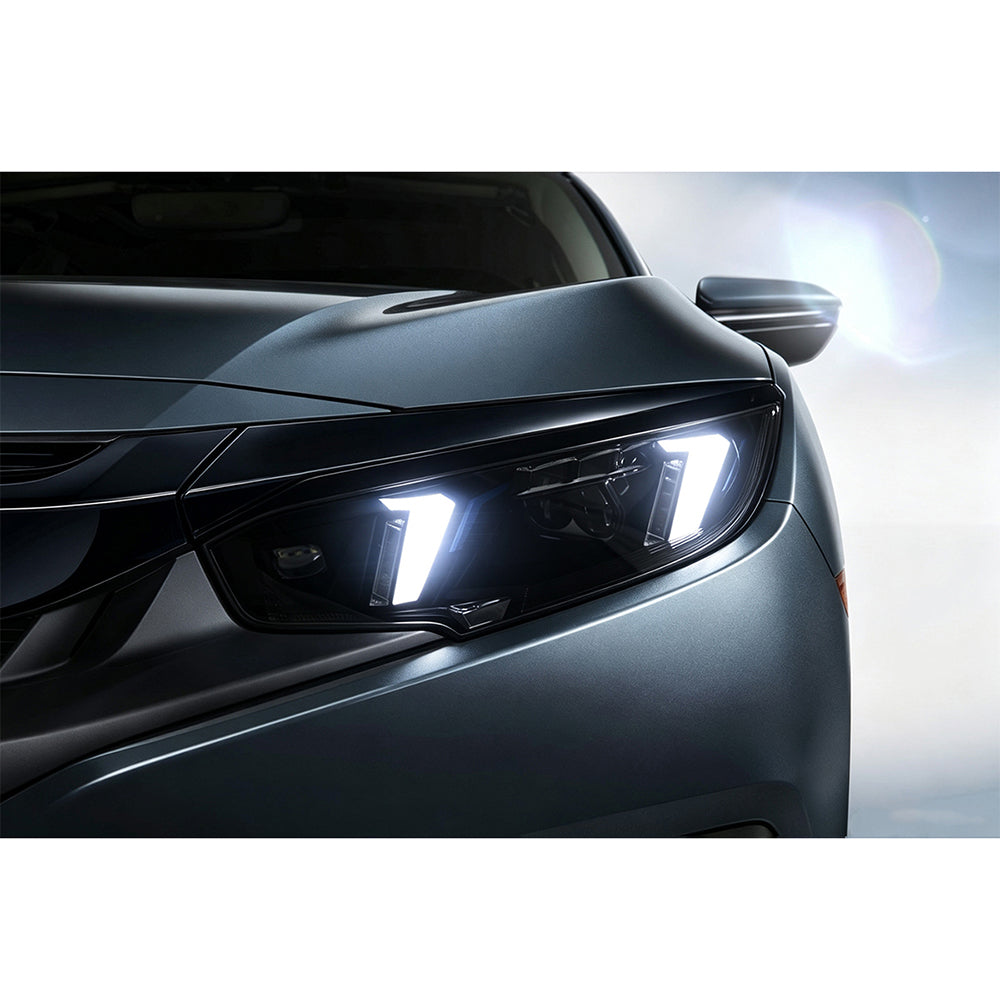 LED Snake Eye Headlights for 2016-2021 Honda Civic 10th Gen | Sedan & Hatchback Full LED Assembly Upgrade - Kuerled