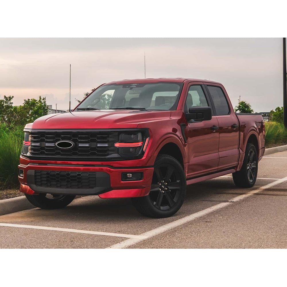 Full LED Headlights for 2024-2025 Ford F-150 XL / STX / XLT | Dual Projector, RGB DRL, Startup Animation, Sequential Turn Signals, Plug & Play - Kuerled