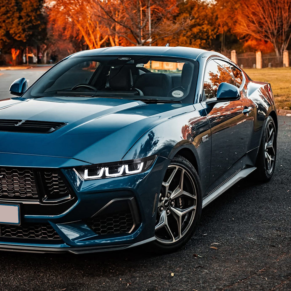 LED Headlight with Triple Projector & Dynamic Animation for 2024–2025 Ford Mustang EcoBoost / GT | Plug & Play Upgrade