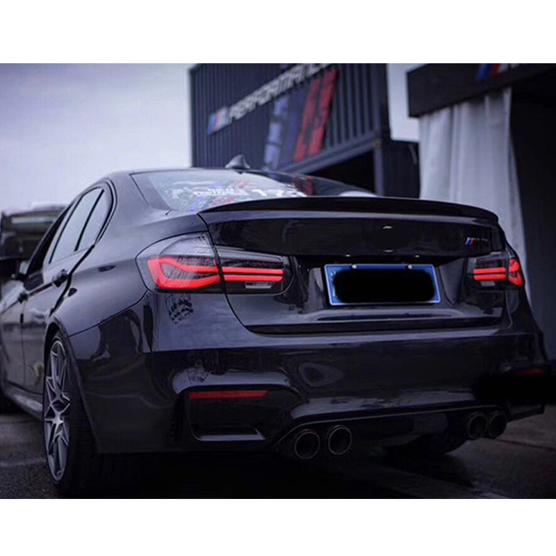 For 2013-2018 BMW F30 F35 320i 328i 335i Led Tail Lights (Smoked/Red) - KuerLED