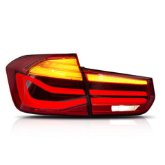 For 2013-2018 BMW F30 F35 320i 328i 335i Led Tail Lights (Smoked/Red) - KuerLED