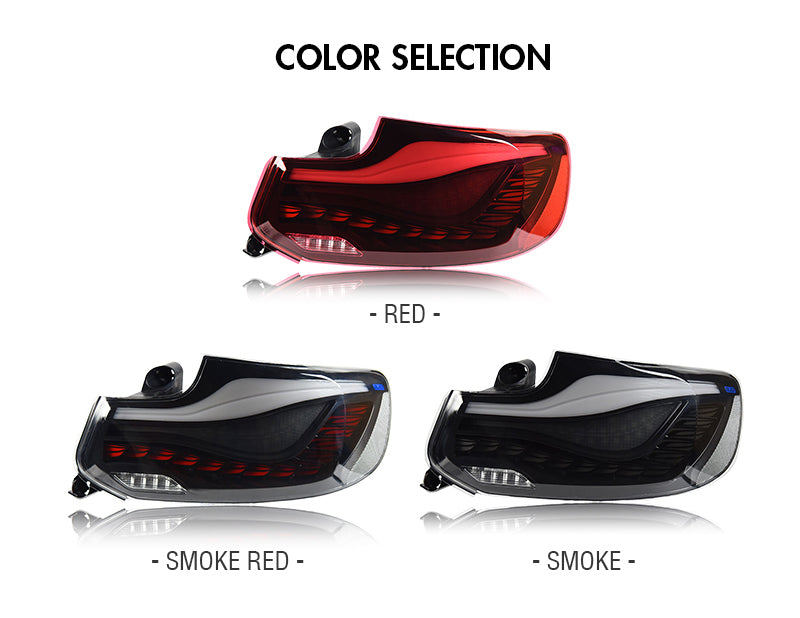 LED Tail Lights For BMW 2-Series & M2 V2 F22|F23|F87 GTS style OLED sequential Tail Lights - KuerLED
