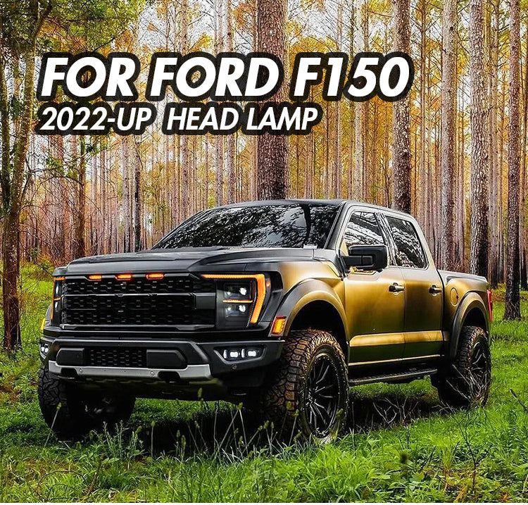 KuerLED LED headlight installed on a 2021-2023 Ford F-150