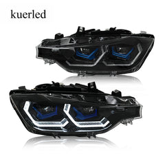 BMW 3-Series (2013-2018 F30/F31 328i/335i) LED Headlight Assembly, Premium Projector Upgrade - Kuerled