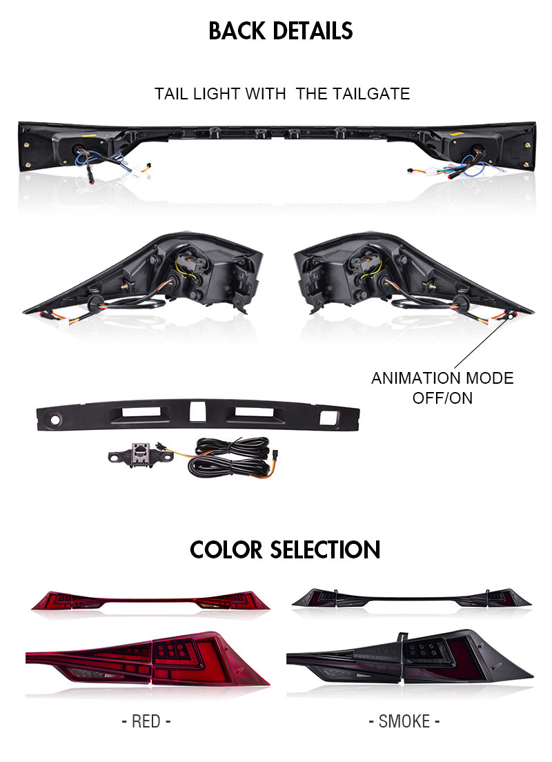 LED Tail Light For 2014-2021 Lexus IS250 IS300 IS350 IS500 isf 200t Tail lights - KuerLED