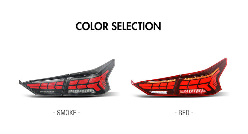 For 2019-2021 Nissan Altima Led Tail Lights With Start-up Animation (Smoke/Red) - KuerLED