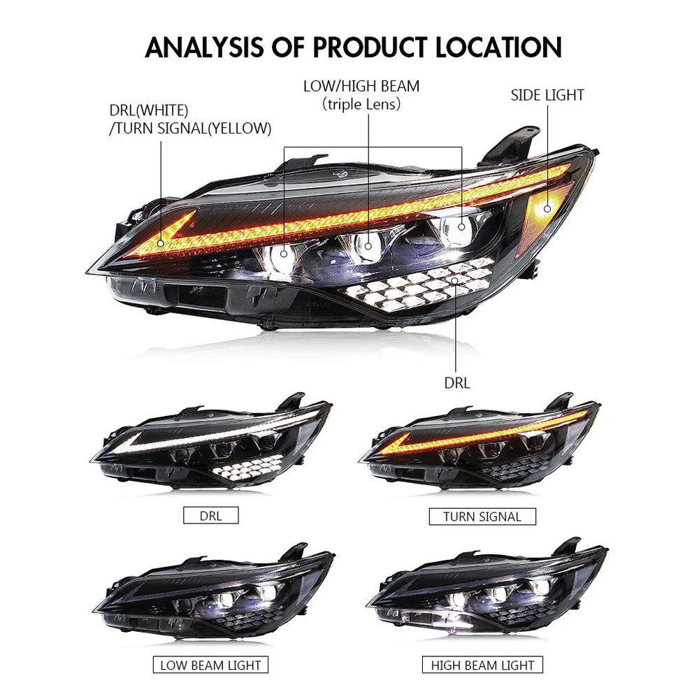 2015-2017 Toyota Camry Front Body Kit Lexus Style Upgrade