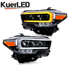 2016-2022 Toyota Tacoma LED Headlights, DOT Approved, Ultra-Bright, Plug & Play Install - Kuerled