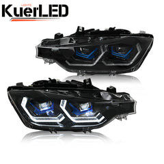 BMW 3-Series (2013-2018 F30/F31 328i/335i) LED Headlight Assembly, Premium Projector Upgrade - Kuerled