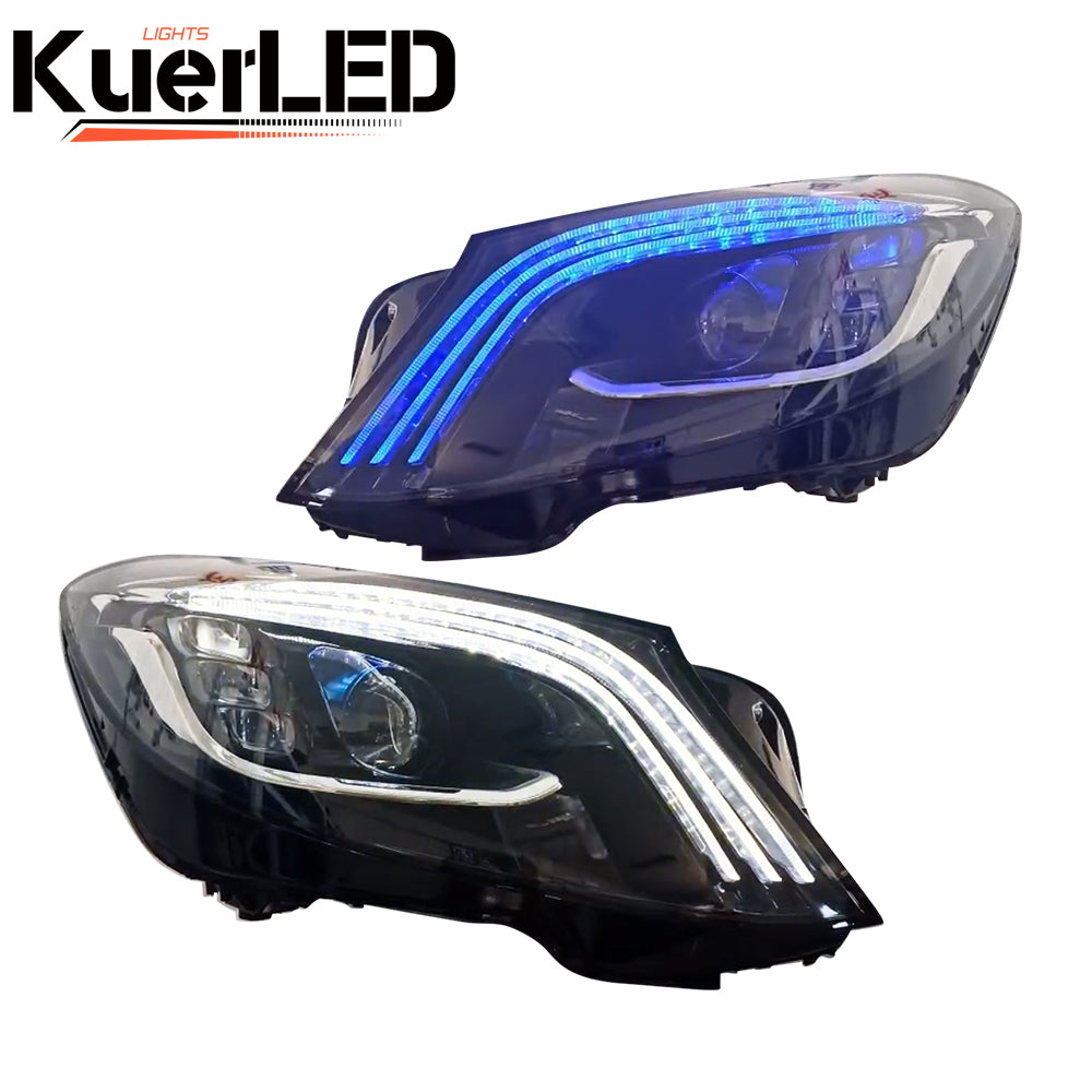 Mercedes-Benz W222 S-Class (2014-2017) LED Headlight, DRL Headlamp Assembly - Kuerled