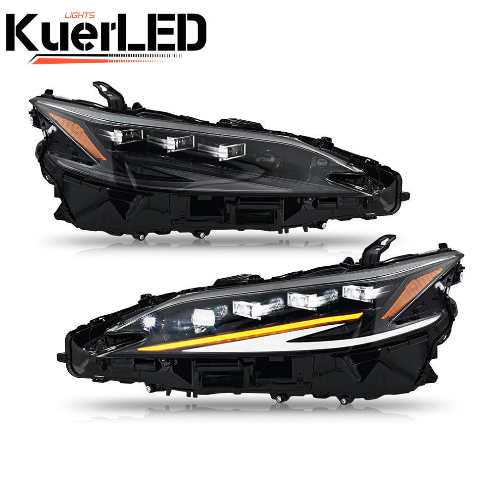 LED Headlight assembly for Lexus  ES200 350 260 300h (2018-2023), Plug & Play Upgrade and Startup Animation - Kuerled