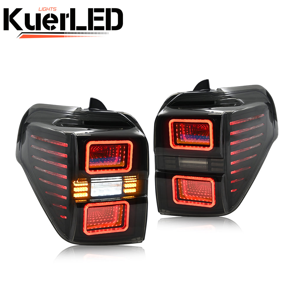 LED Tail Lights for Toyota 4Runner 2010-2023 - 3D Animated DRL & Sequential Signals - Kuerled